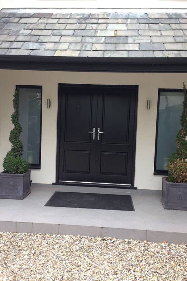 Accoya black timber doors Manchester