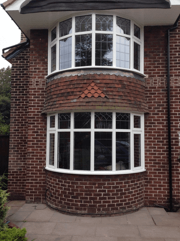 Accoya wood bow windows