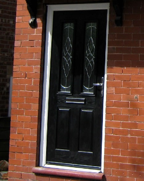 Black composite door