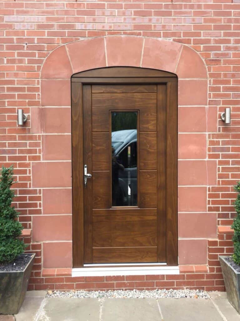 Brown Timber Entrance Door