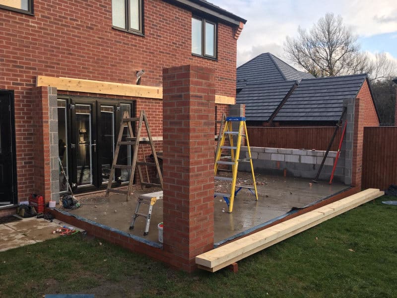 Orangery in construction