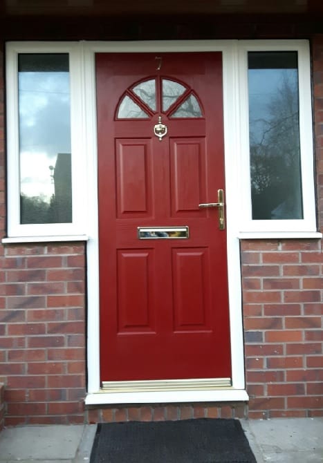 Red composite door