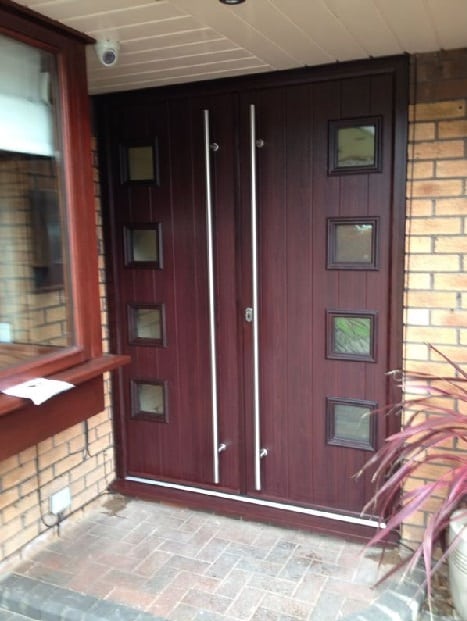 Rosewood composite door