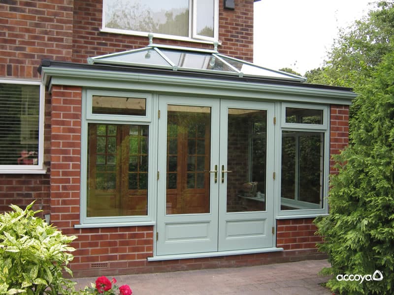 Chartwell green Accoya orangery