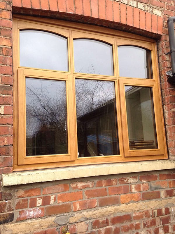 Accoya wood polished windows