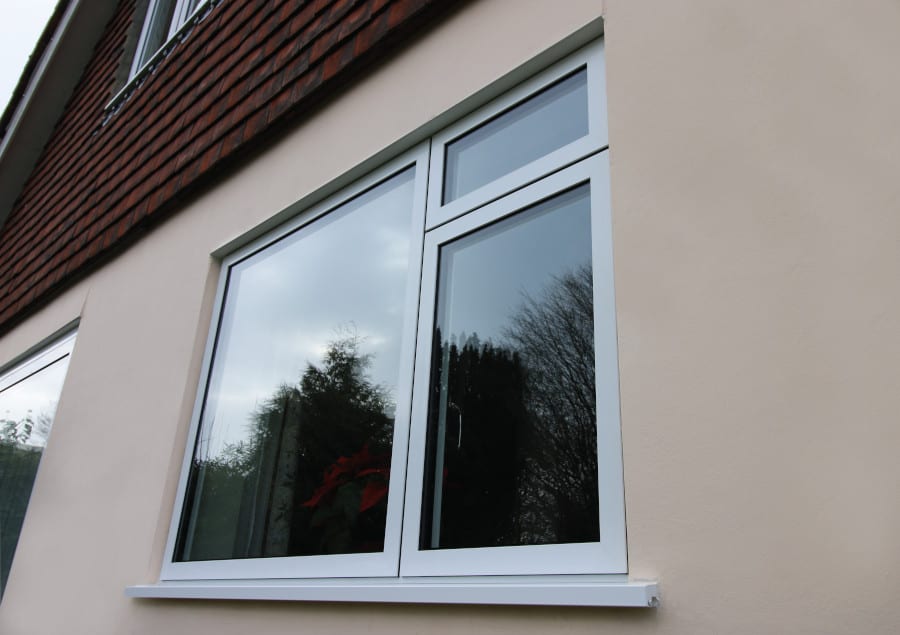 aluminium windows in white outside view2