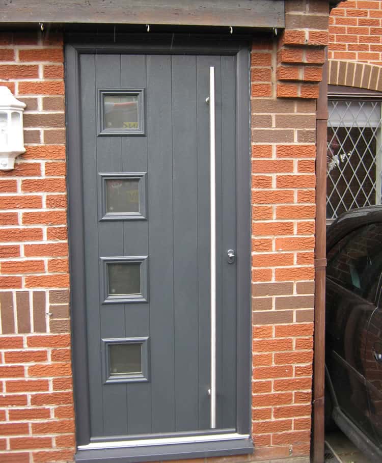 Black composite door