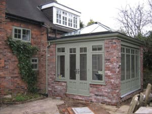 Chartwell Green timber conservatory