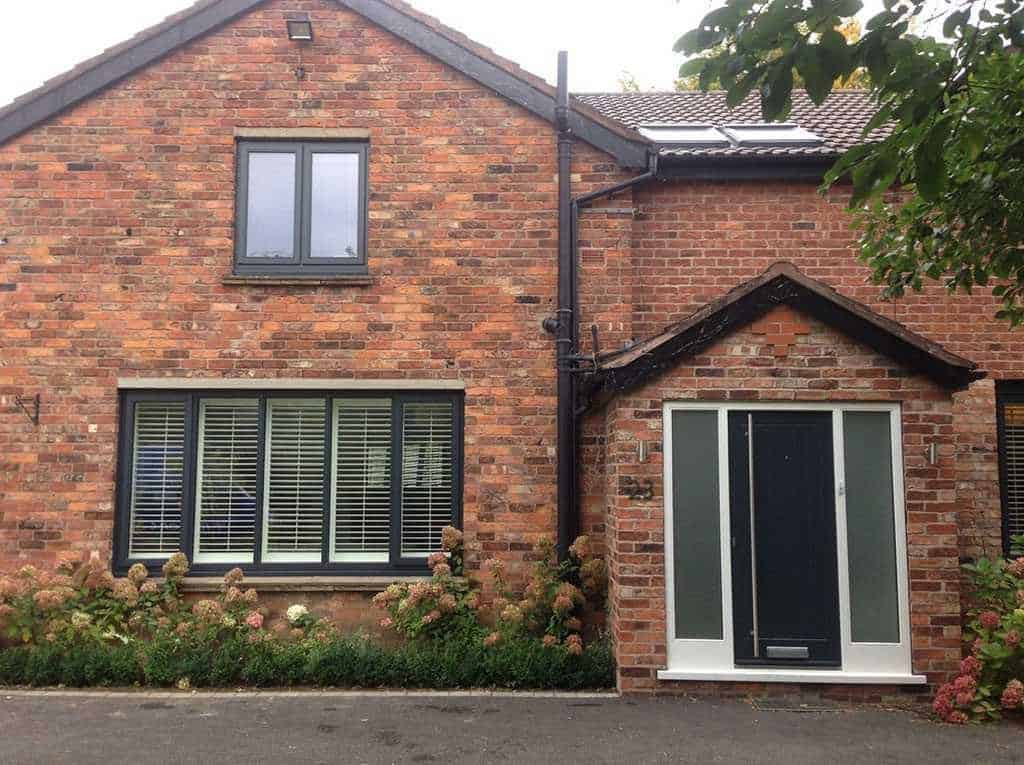 grey white accoya window front