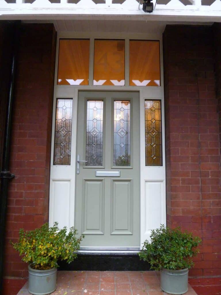 Hardwood timber entrance door