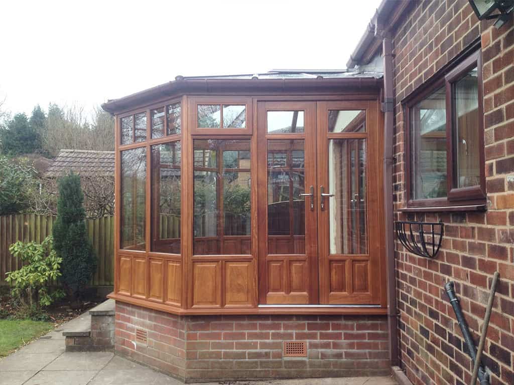 Timber conservatory