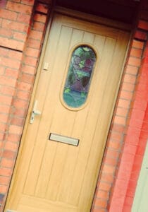 Timber oak entrance door