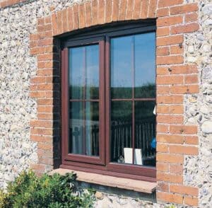 Rosewood uPVC windows