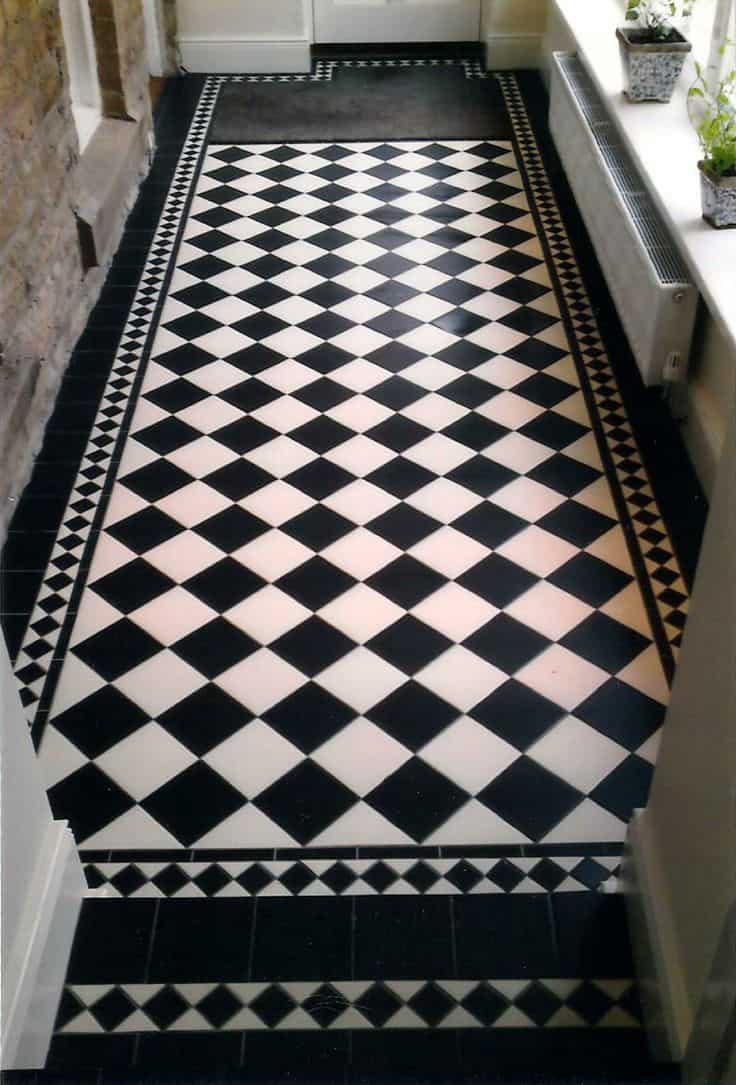 Checked tiles; a great Victorian home feature