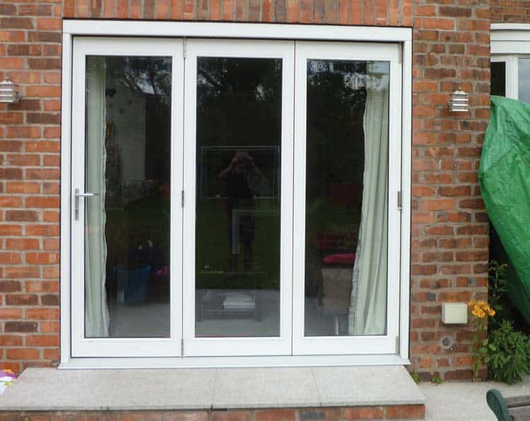 Timber bifold doors and patio