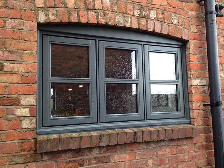 flush sash windows with double glazing