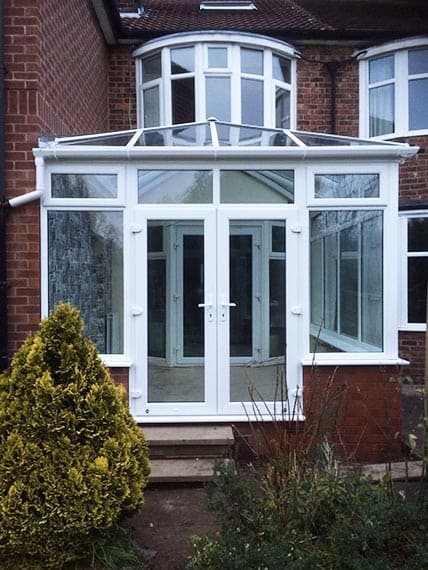 White uPVC conservatory