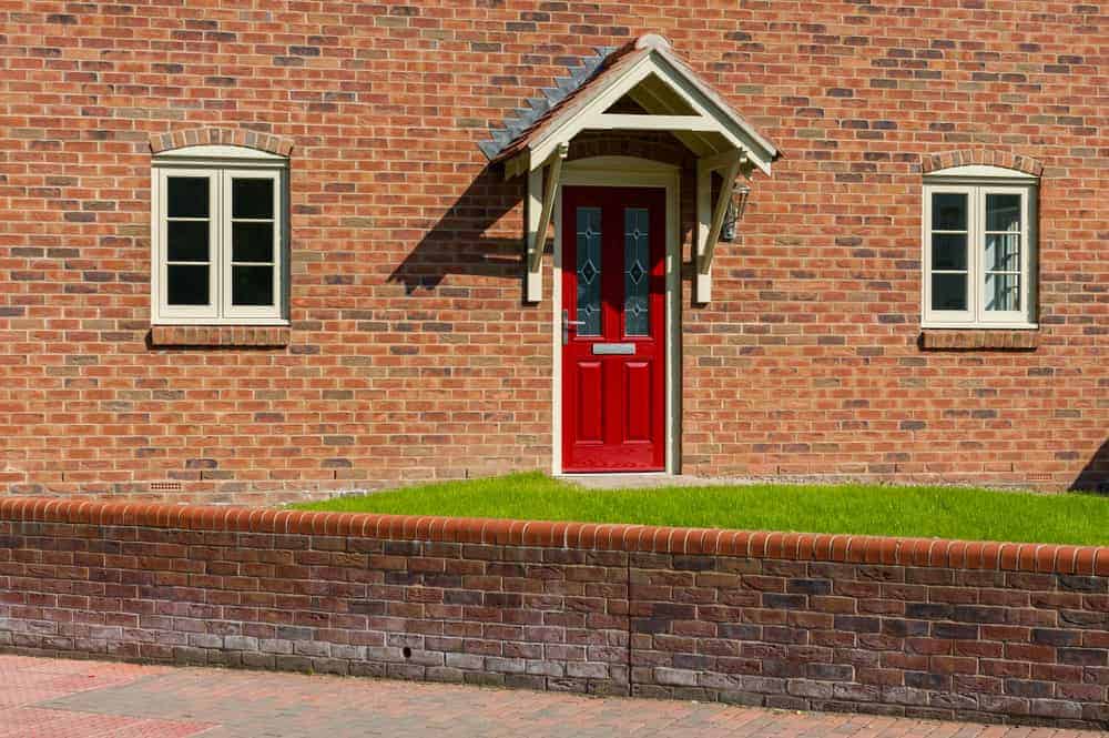 red external door